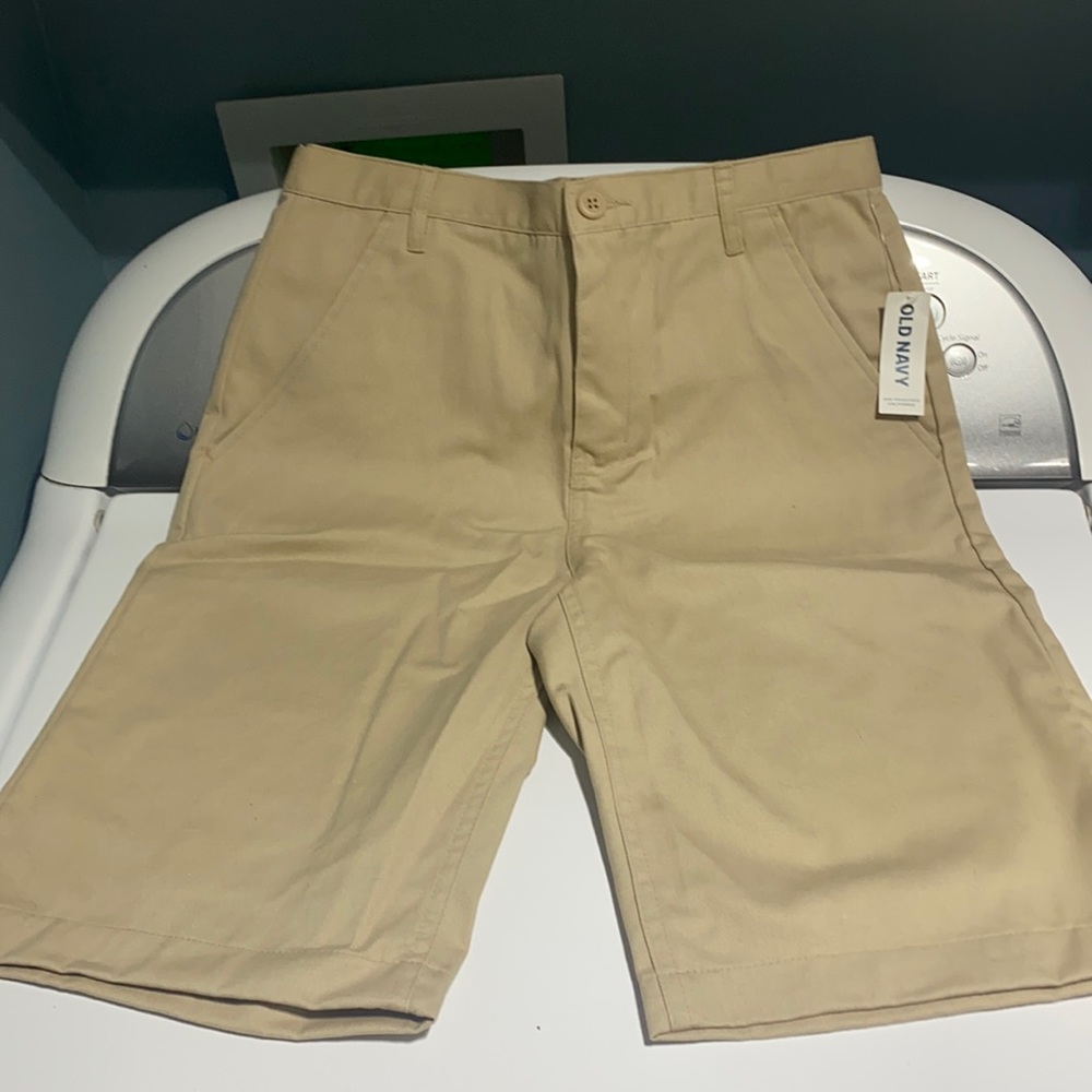 Old Navy Youth Size 16 khaki uniform shorts
